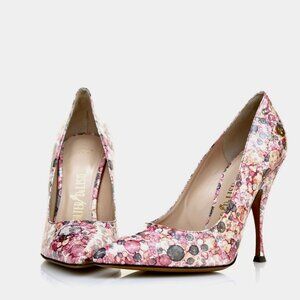 Palter DeLiso Monet Pink Hand Painted Pump